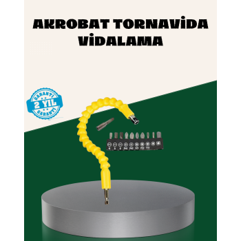 12 Parça Akrobat Bits Seti Çok Amaçlı Vidalama Dayanıklı Çelik - Lisinya