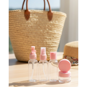 30 ml 5’li Seyahat Banyo Şişe Seti Çantalı - Lisinya