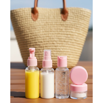 Kompakt 5 Parça Seyahat Kozmetik Şişe Takımı - Lisinya