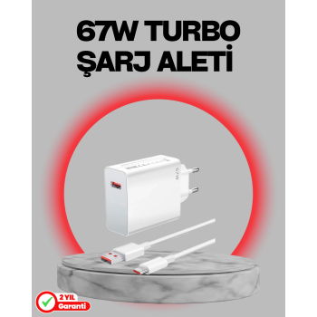 67 Watt Turbo Destekli Şarj Cihazı Honor 50 70 90 Uyumlu - Lisinya