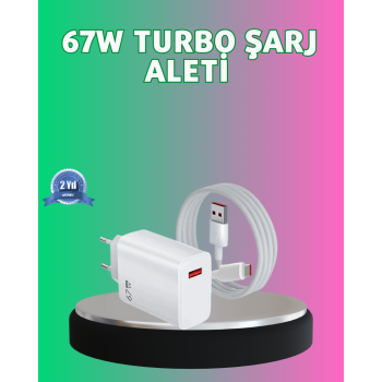 67 Watt Güçlü Turbo Şarj Aleti Samsung Note 10 Note 20 Uyumlu - Lisinya