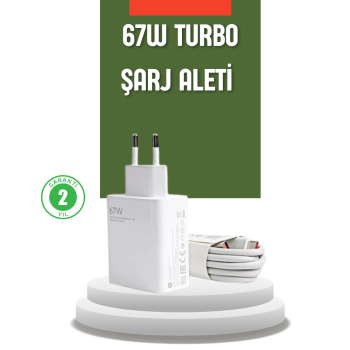 67 Watt Turbo Şarj Cihazı Xiaomi Redmi Note 10 11 12 Uyumlu - Lisinya