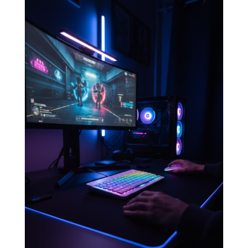 Bluetooth Klavye Mouse Seti Aydınlatmalı Türkçe Q Ergonomik Tasarım - Lisinya