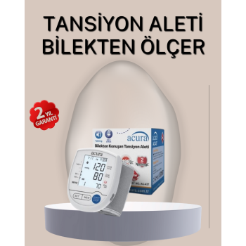 Bilekten Ölçer Tansiyon Aleti Şarjlı-Pilli Hafızalı Pratik Kullanım - Lisinya