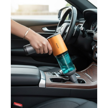 Araç İçi Mini El Süpürgesi Şarjlı Güçlü Vakum - Lisinya