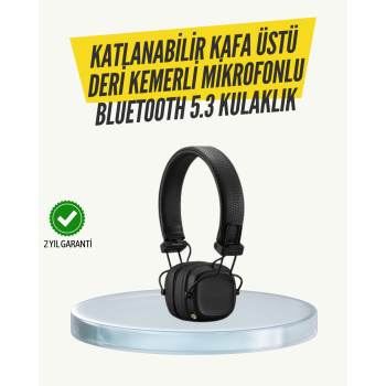 Ergonomik Konforlu Kablosuz Kulak Üstü Bluetooth Kulaklık - Lisinya