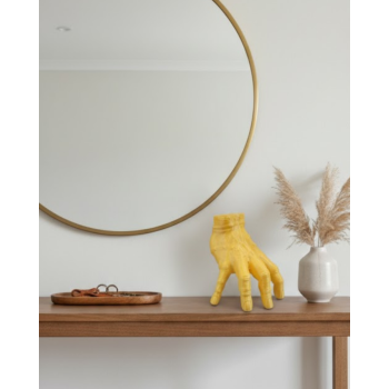 3D Modern Sarı El Biblo 17x16 cm Ev ve Ofis Dekorasyonu - Lisinya