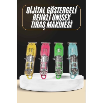 Tıraş Makinesi Renkli Dijital Göstergeli Epilasyon Öncesi Kısaltma Makinesi - Lisinya
