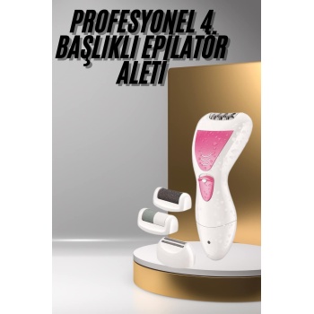 Ayak Törpü Başlıklı Epilatör Aleti 4 Başlıklı Taşınabilir Şarjlı Epilasyon Cihazı - Lisinya