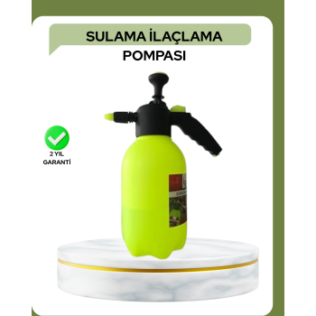 2 Litre Püskürtücü Bakır Nozullu Ayarlı Sprey Temizlik ve Bahçe - Lisinya