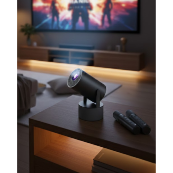 Akıllı Projeksiyon Cihazı Karaoke Mikrofonlu 1080P Android - Lisinya