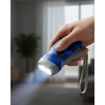 Kendiliğinden Şarjlı El Feneri Pilsiz Manuel Şarjlı Güçlü Işık - Lisinya