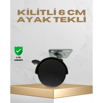 Sehpa ve Masa İçin 6 cm Kilitli Ayak - Lisinya