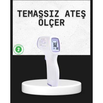Temassız Termometre Hızlı Ölçüm Güvenli Dijital Ateş Ölçer - Lisinya