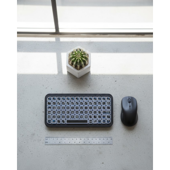 RGB Işıklı Kablosuz Mini Klavye 10 mm İnce Gövde - Lisinya