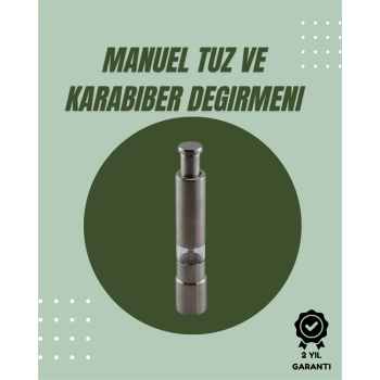 Orta Boy Kararbiber ve Tuz Öğütücü – Kolay Kullanım, Şık Tasarım - Lisinya