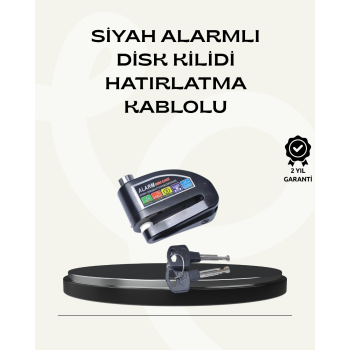 Çift Modlu 110dB Alarmlı Disk Kilidi Suya Dayanıklı - Lisinya