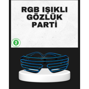 Parti ve Organizasyonlara Özel LED Işıklı Gözlük - Lisinya