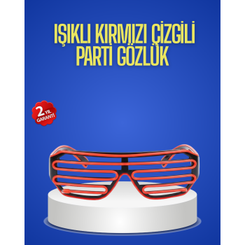 Gece Organizasyonları İçin Renkli LED Gözlük - Lisinya