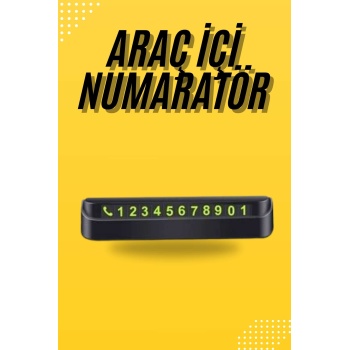 Araç Park Numaratörü Tüm Araçlara Uyumlu Araba Numaralık - Lisinya