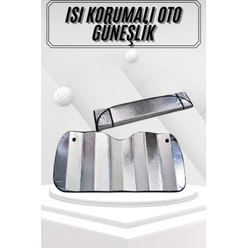 Güneşlik Koruyucu Perde Metalize Oto Araç Araba Güneşliği Ön Cam Güneşliği - Lisinya