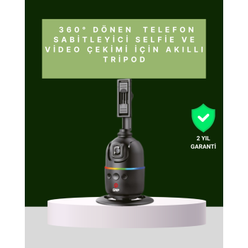 Yüz Takipli 360° Akıllı Gimbal Telefon ve Aksiyon Kamera Uyumlu - Lisinya