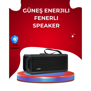 J-IPOX P520 Solar Enerjili Bluetooth Hoparlör FM Radyolu 8W Ses - Lisinya
