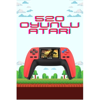 520 Retro Oyunlu El Konsolu Atari Oyun Konsolu Taşınabilir - Lisinya