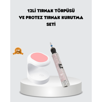 20.000 RPM Tırnak Matkabı + Mini LED Oje Kurutma Cihazı Seti - Lisinya
