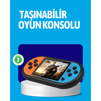Retro 520 Oyunlu Taşınabilir Konsol HD Ekran USB Şarjlı - Lisinya