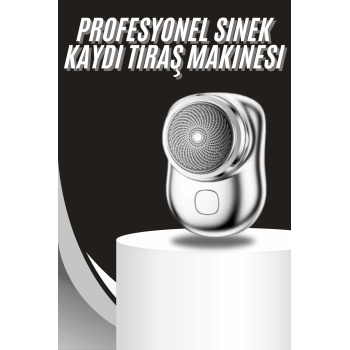 Kablosuz Tıraş Makinesi Günlük Hızlı Taşınabilir Şarjlı Yuvarlak Paslanmaz Çelik - Lisinya