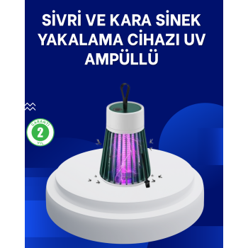 2’si 1 Arada LED Işıklı Elektrikli Böcek Öldürücü - Lisinya