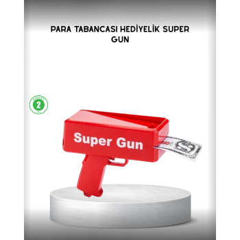 Para Dolar Saçma Para Atma Tabancası Otomatik Kırmızı Oyuncak - Lisinya