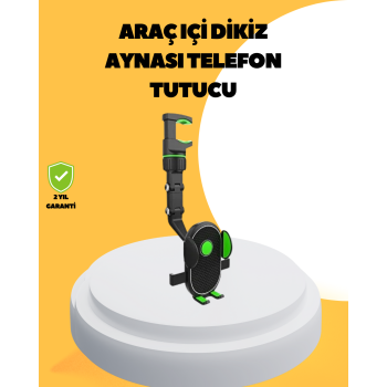 Dikiz Aynasına Takılan Telefon Tutucu Ayarlanabilir Çok Yönlü Araç Aksesuarı - Lisinya