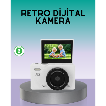 WiFi Bağlantılı 5K Ultra HD Dijital Kamera 75MP Otofokus - Lisinya