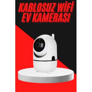 Baby Kamera Kablosuz 720P Beyaz 360 Derece Wifi Kamera Full HD 1080p - Lisinya