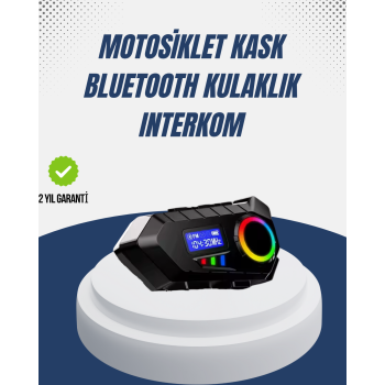 Kablosuz Bluetooth İnterkom IP65 Suya Dayanıklı 40mm HD Ses ve 40 Saat Pil - Lisinya