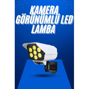 Solar Bahçe Aydınlatması Hareket Sensörlü Uzaktan Kumandalı Kamera Görünümlü - Lisinya