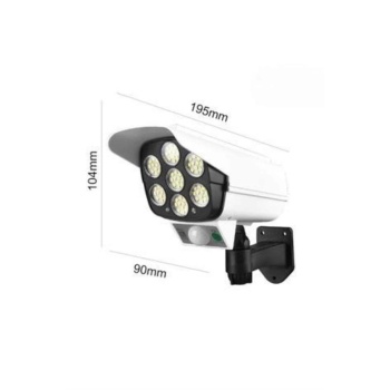 Solar Lamba Kamera Görünümlü Duvar Lambası Dönebilen Bahçe Aydınlatması - Lisinya