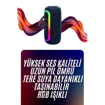 Bluetooth Hoparlör Uzun Pil Ömrü Taşınabilir Yüksek Ses Kaliteli - Lisinya