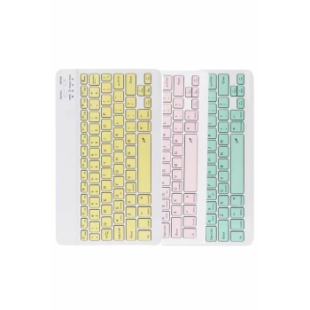 Bluetooth Şarj Edilebilir Mini Q Klavye Kablosuz Taşınabilir - Lisinya