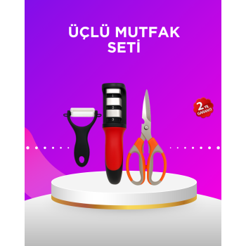 Çok Amaçlı Mutfak Makas Seti – Paslanmaz Çelik ve Ergonomik Tasarım - Lisinya