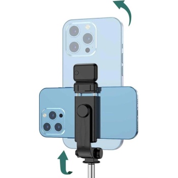 Tripod Selfie Çubuğu Bluetooth Kumandalı Kablosuz Led Işıklı - Lisinya