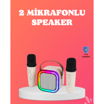 Bluetooth 5.0 Destekli Kablosuz Karaoke Hoparlör - Lisinya