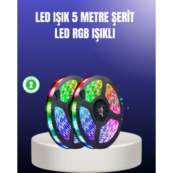 Enerji Tasarruflu RGB Şerit LED 5 Metre - Lisinya