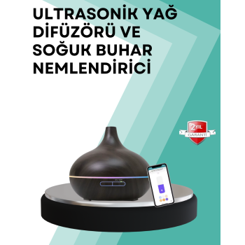 Büyük Su Hazneli Ultrasonik Difüzör ve Oda Nemlendirici - Lisinya