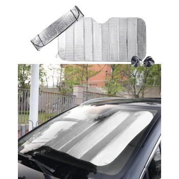 UV ve Isı Önleyici Oto Ön Cam Güneşliği Hyundai i20 Fiat Egea Toyota Corolla Volkswagen Passat - Lisinya