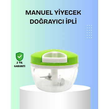 El Tipi Yiyecek Kıyıcı Üç Bıçaklı Pratik Doğrayıcı - Lisinya
