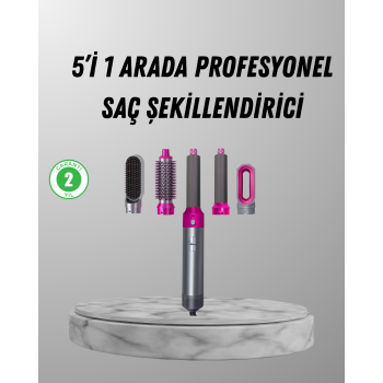 5’i 1 Arada Saç Şekillendirici Set Kuaför Düzeyinde Performans ve Ergonomik Tasarım - Lisinya