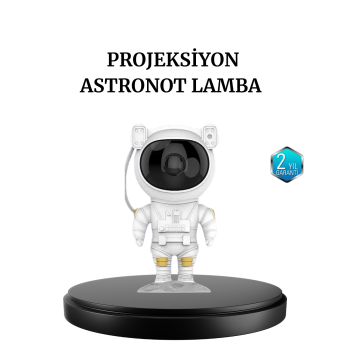 Astronot Projeksiyon Lambası Bluetooth Müzikli ve Uzaktan Kumandalı - Lisinya